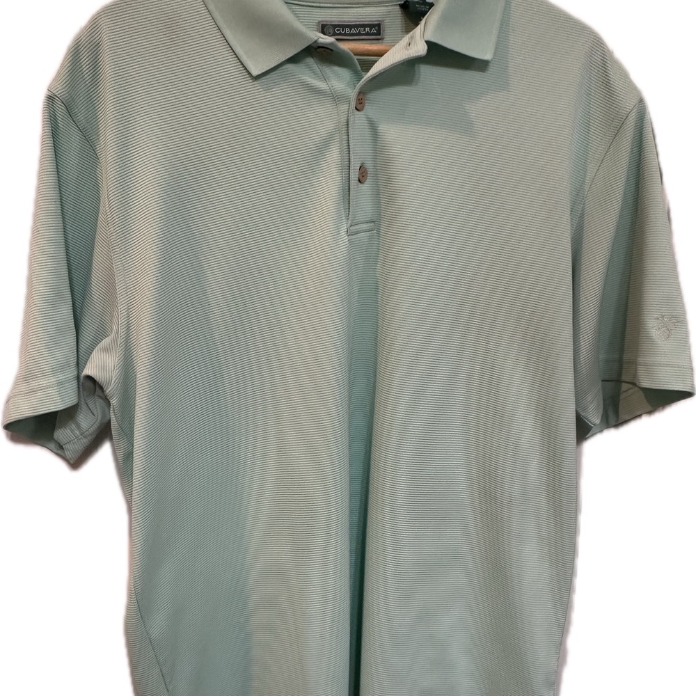 Cubavera Men's Mint Green Short-Sleeve Polo